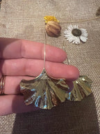 Boho Wild Gold Leaf Earrings – 18K Gold Plated by Kariva India