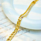 Kariva Dazzle Chain Bracelet – 18K Gold Plated
