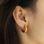 Cleo Luxe Hoops – 18K Gold Plated Classic Hoops | Kariva