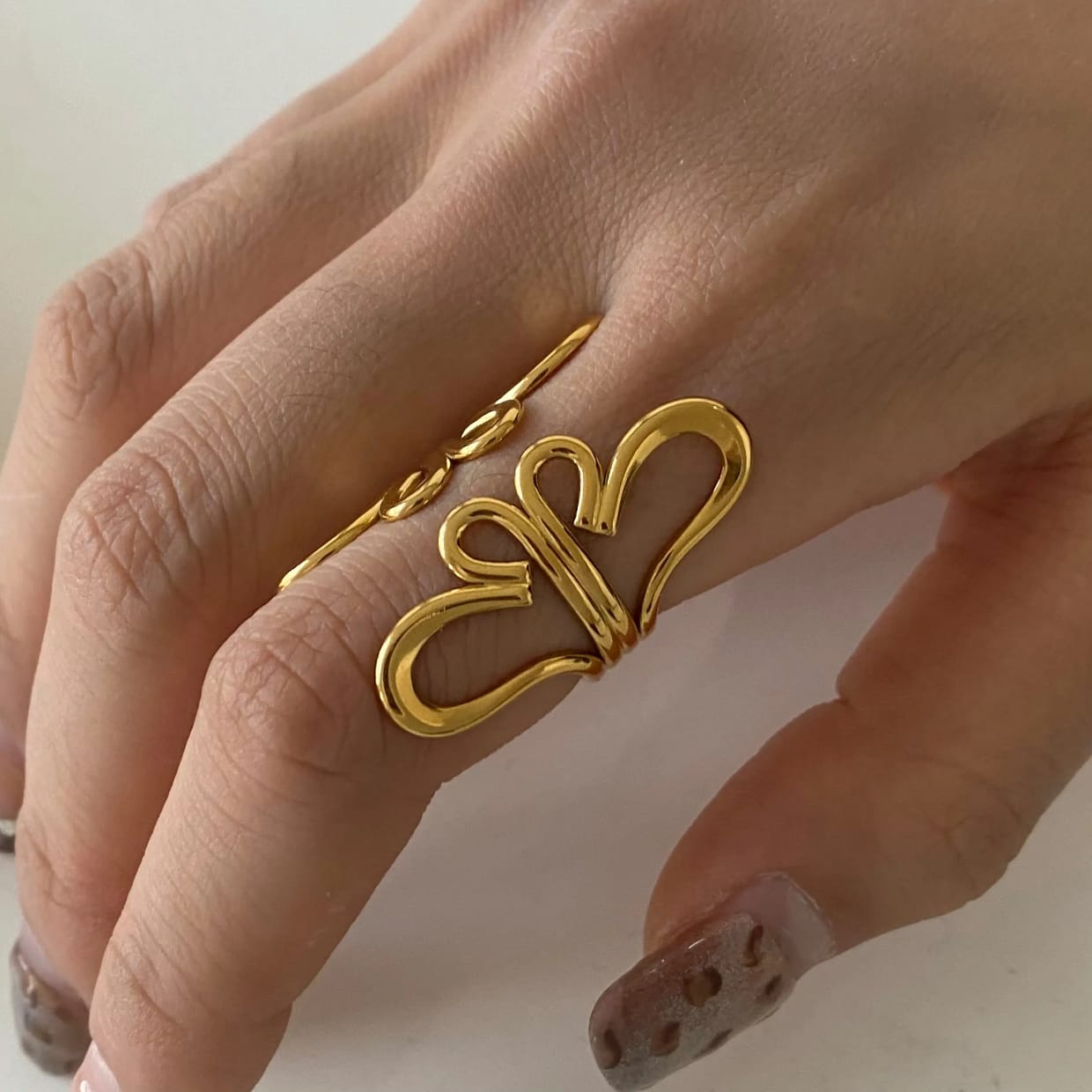 Floral Statement Gold Ring – Adjustable Jewelry | Kariva