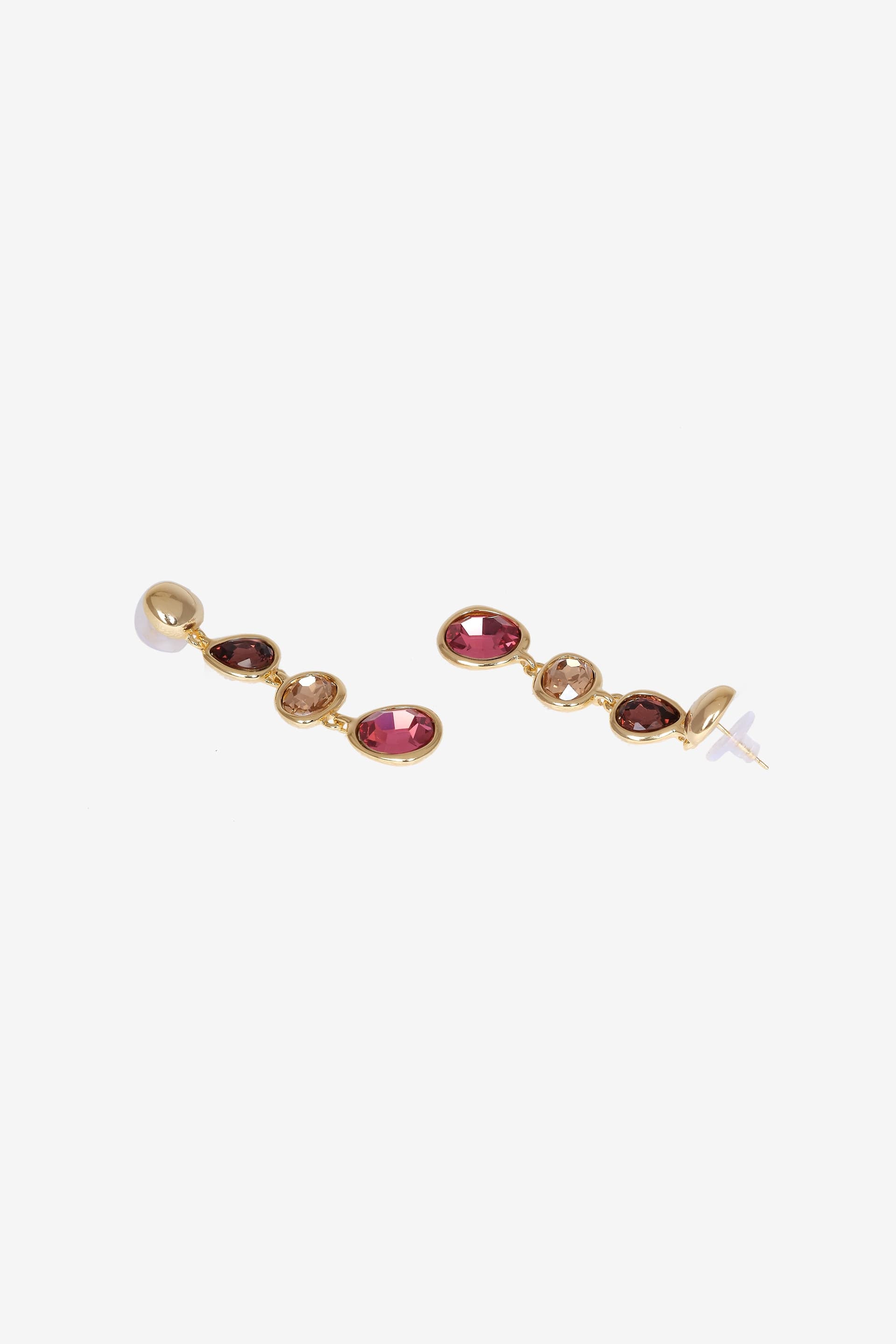 Kariva Sunset Cascade Earrings in 18K gold-plated finish with dangle design